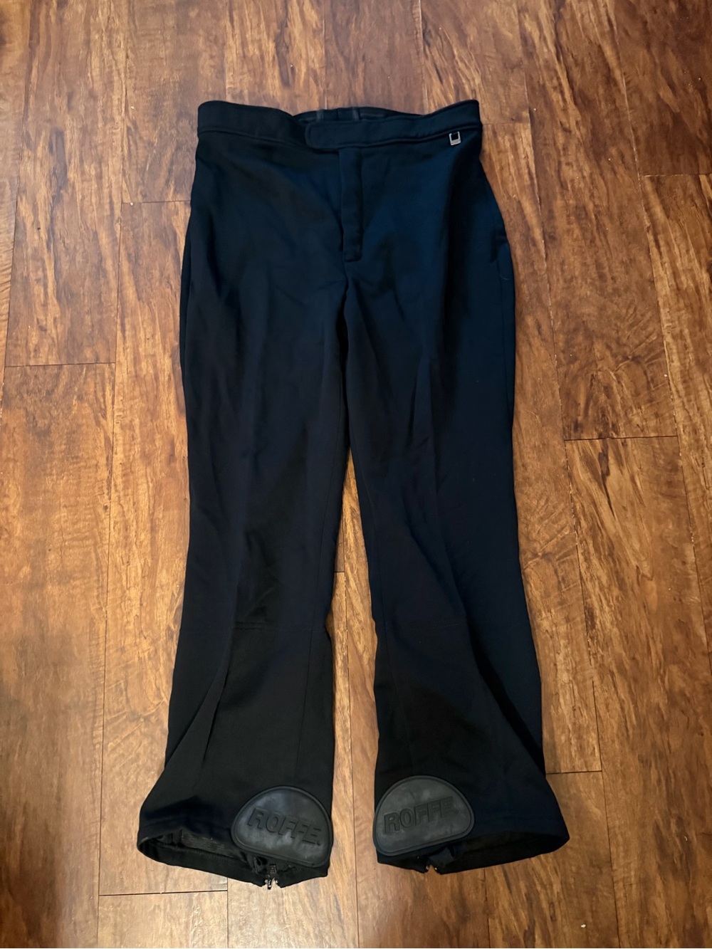 Vintage Roffe Jett Womens Ski Snow Pants Sz
 14 Black Nylon Wool Blend Made USA